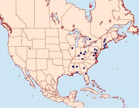 Distribution Data for Menesta tortriciformella