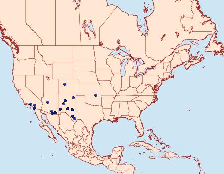 Distribution Data for Leucania imperfecta