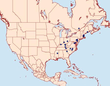 Distribution Data for Fabiola edithella