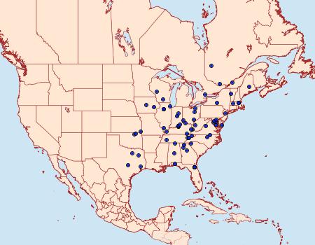 Distribution Data for Prionoxystus macmurtrei