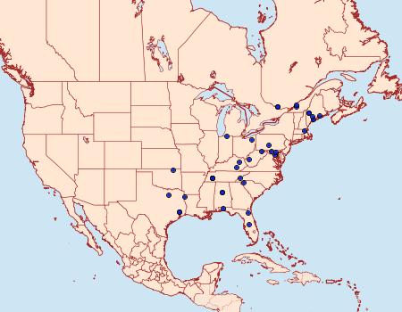 Distribution Data for Pseudexentera haracana