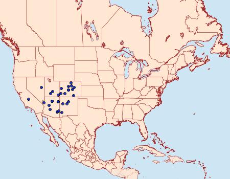 Distribution Data for Poladryas arachne