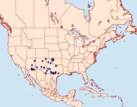 Distribution Data for Cissia rubricata