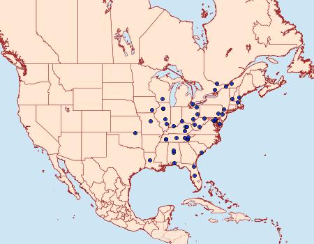 Distribution Data for Acrobasis tumidulella