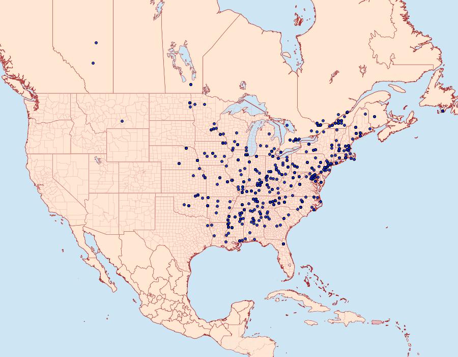 Distribution Data for Argyrotaenia velutinana