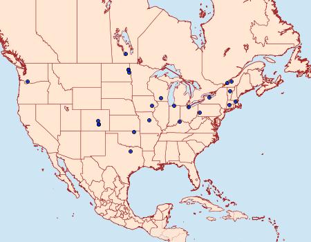 Distribution Data for Cydia lacustrina