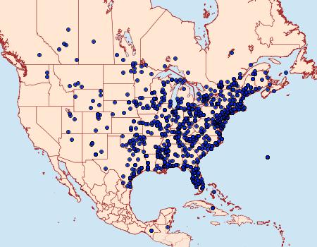 Distribution Data for Sparganothis sulfureana