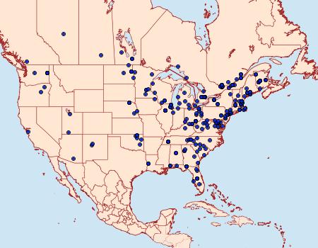 Distribution Data for Crambus praefectellus