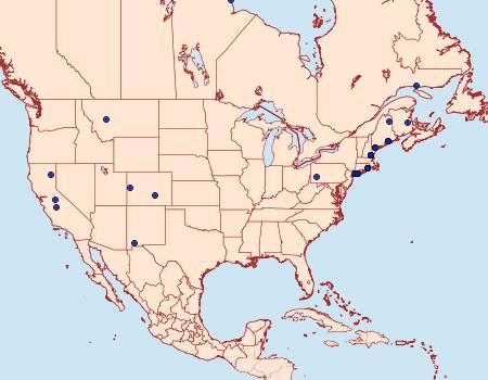 Distribution Data for Pima albiplagiatella