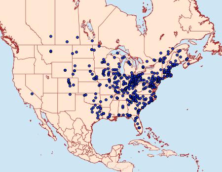 Distribution Data for Catocala ultronia