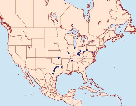Distribution Data for Ethmia macelhosiella