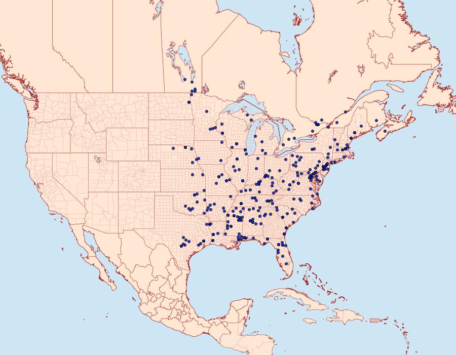Distribution Data for Argyrotaenia quercifoliana