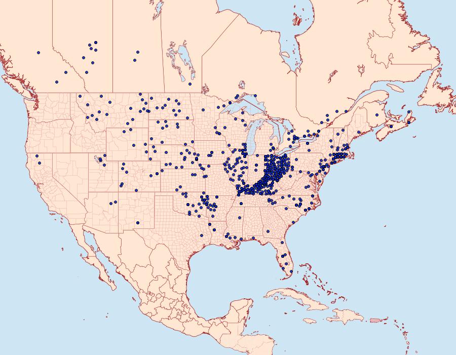 Distribution Data for Polites themistocles